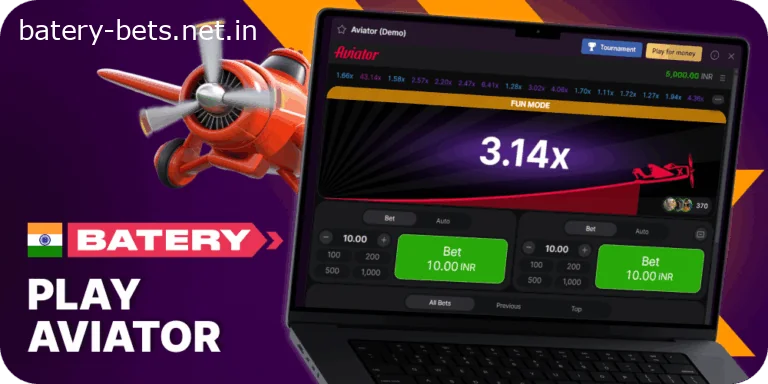 Play Aviator at Batery Casino